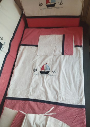 Beyaz Baskılı Çocuk Uyku Seti - Görsel 3