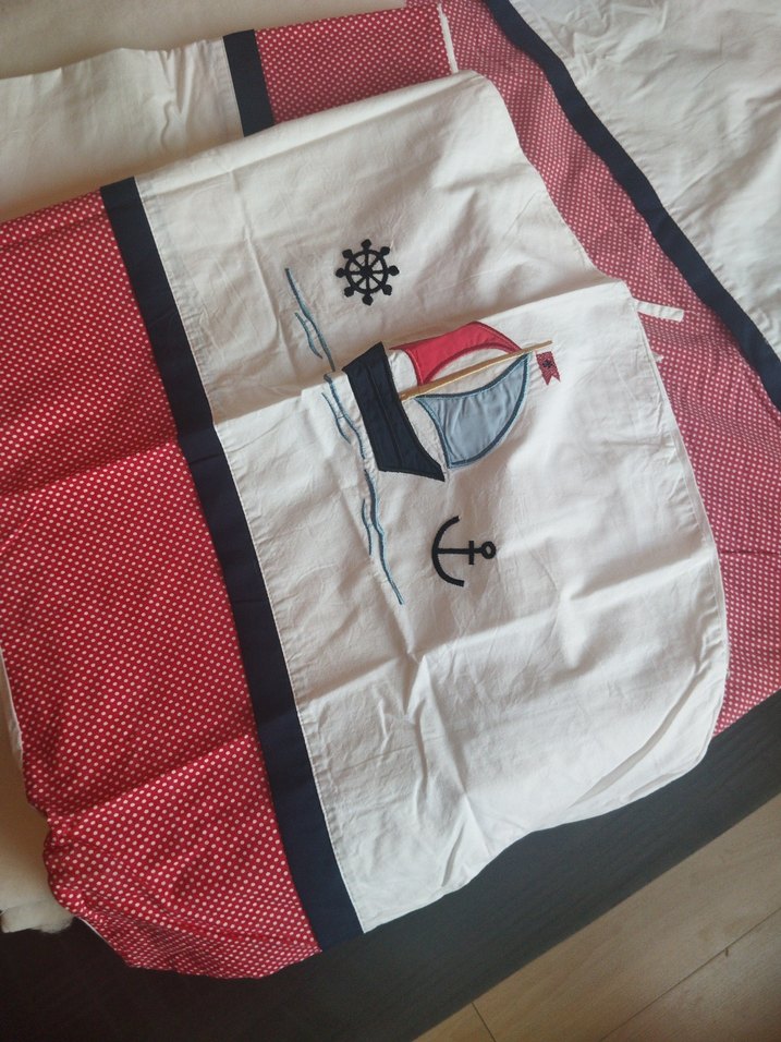 Beyaz Baskılı Çocuk Uyku Seti - Görsel 2