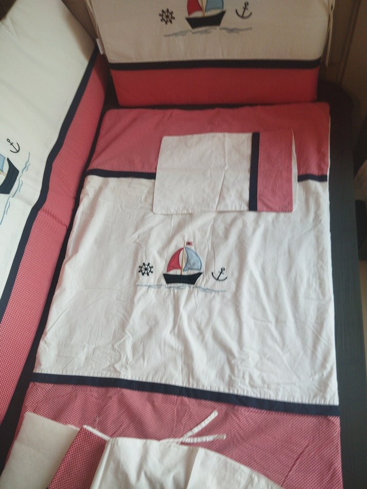 Beyaz Baskılı Çocuk Uyku Seti - Görsel 3
