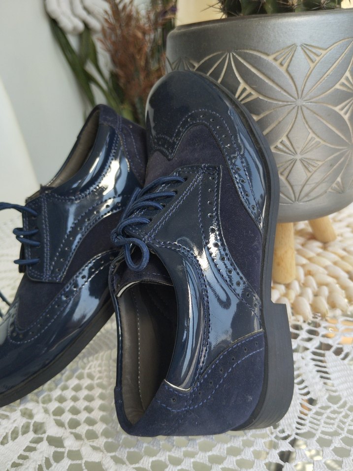 Lacivert Erkek Çocuk Klasik Bağcıklı Ayakkabı - Görsel 3