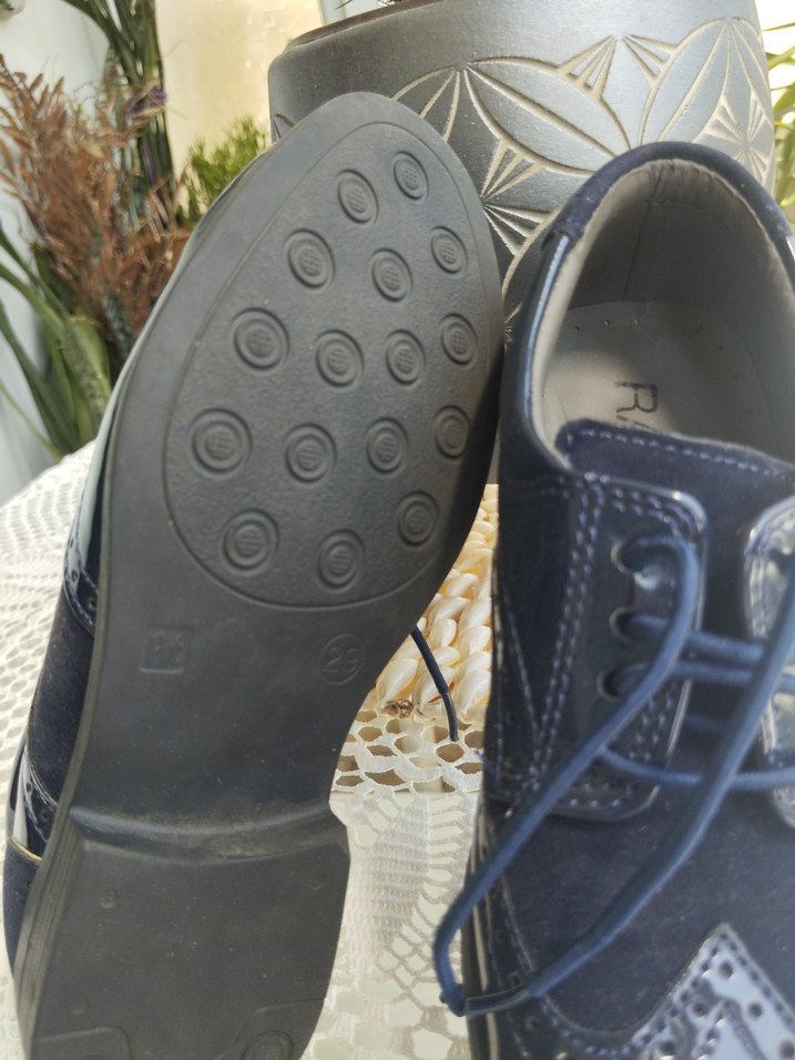 Lacivert Erkek Çocuk Klasik Bağcıklı Ayakkabı - Görsel 2