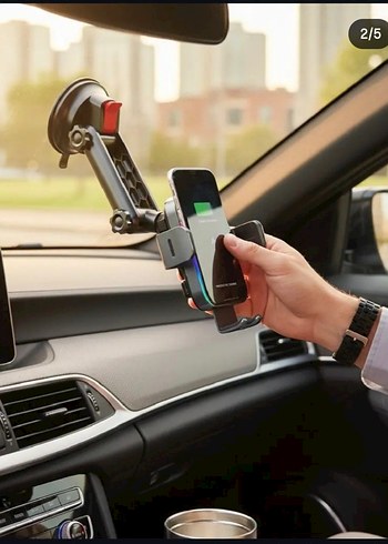 LinkTech W751 Premium Kablosuz 15W Araç Telefon Tutacağı - Görsel 3