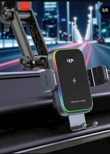 LinkTech W751 Premium Kablosuz 15W Araç Telefon Tutacağı - Görsel 6