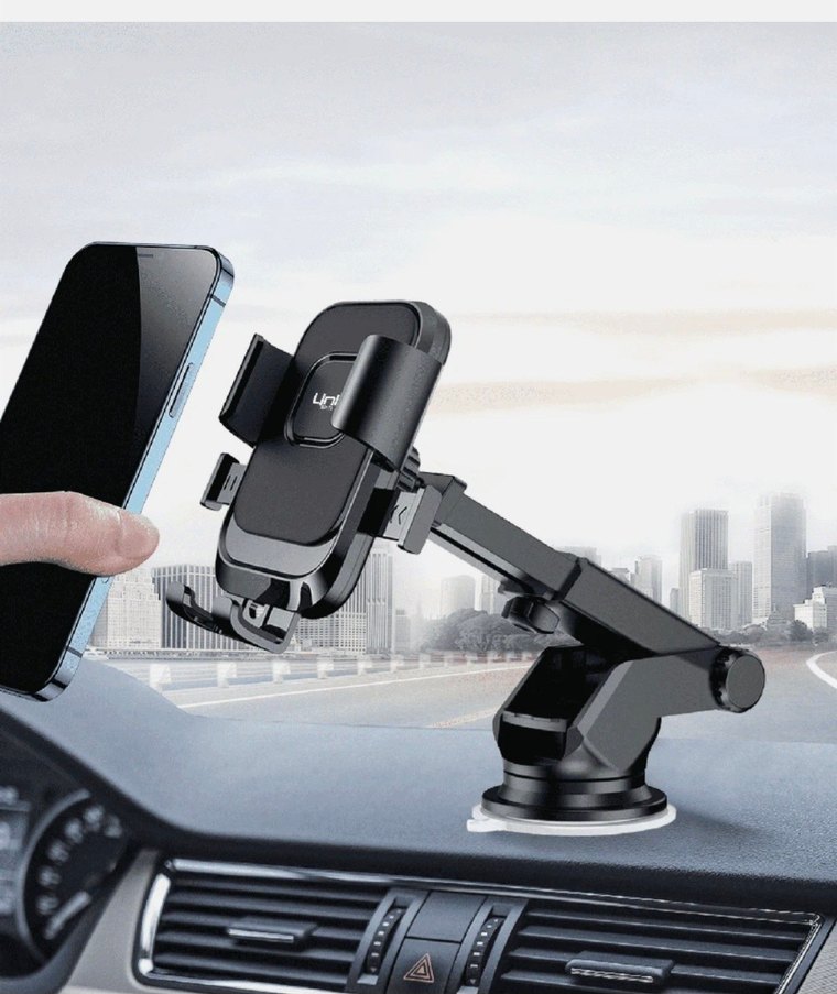 LinkTech H735 Araç İçi Telefon Tutucu (Torpido ve Cama Montaj) - Görsel 2