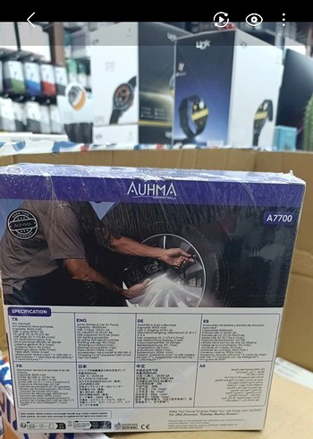 AUHMA Taşınabilir Hava Pompası ve Akü Takviyeli Jump Starter - Görsel 2