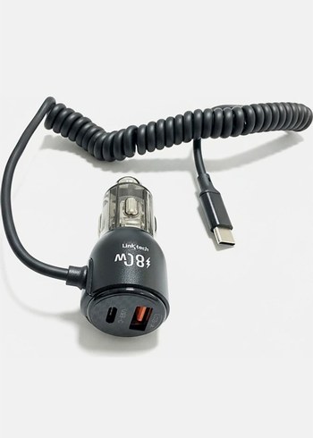 Linktech C509 80W PD45W Sabit Kablolu + Pd + Usb Araç Şarj Aleti - Görsel 2