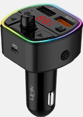 Linktech GP14 38W Pd + Qc3.0 LED Ekranlı Fm Transmitter - Görsel 3