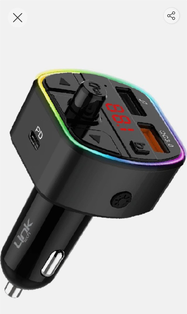 Linktech GP14 38W Pd + Qc3.0 LED Ekranlı Fm Transmitter - Görsel 5