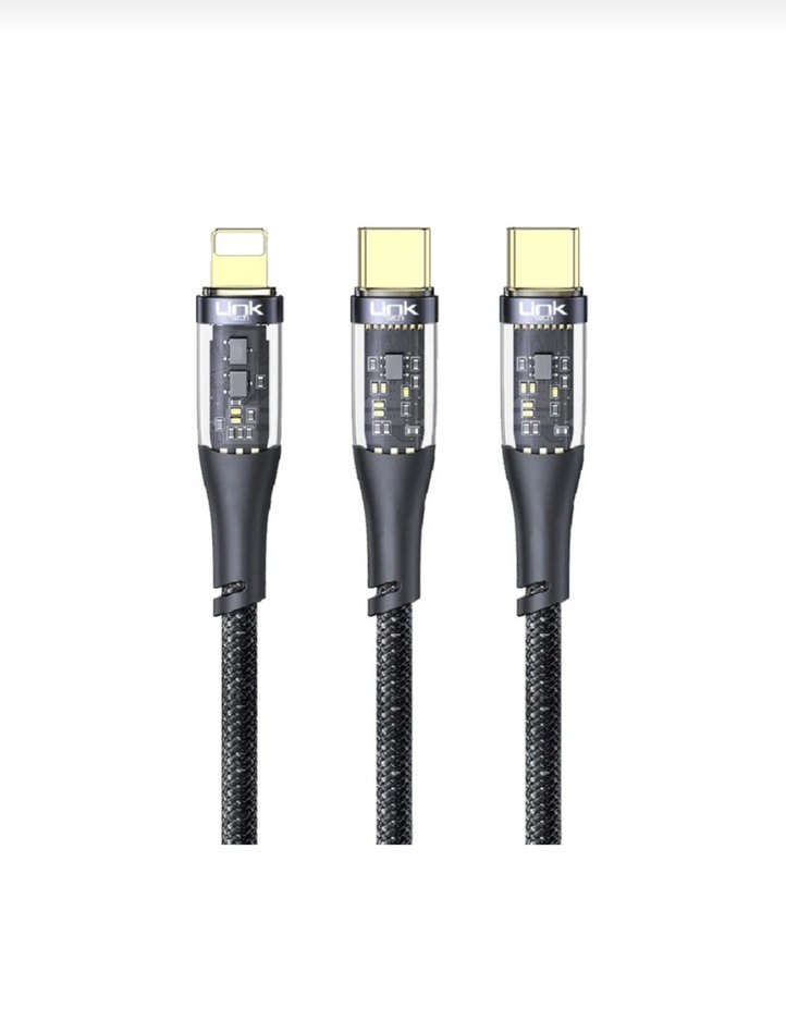 K674 2in1 Type-C 60W Hızlı Şarj Kablosu - Görsel 3