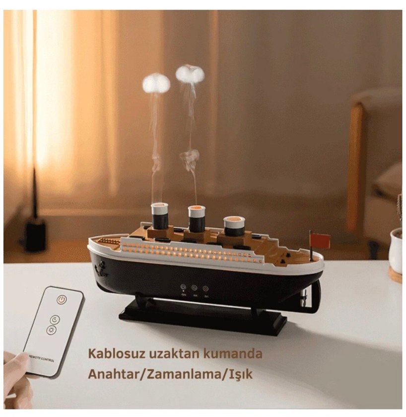 Titanic  Hava Nemlendirici Aromaterapi Ev Uçucu Yağ Difüzörü - Görsel 5