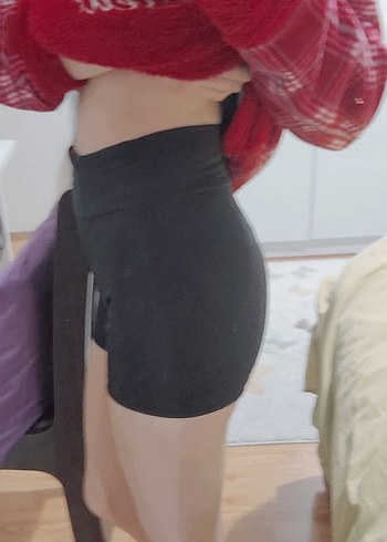 Siyah Gotik Spor Şort