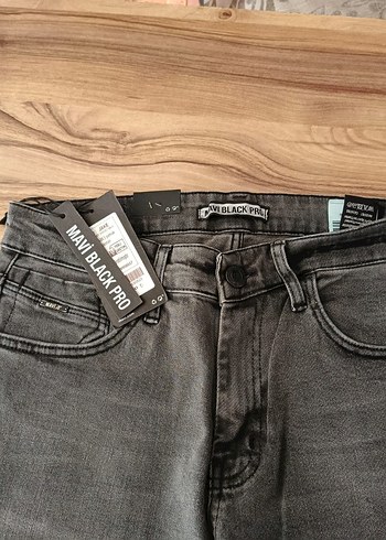 Gri Erkek Kot Pantolon - Fitted, Günlük