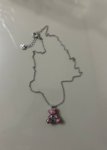 swarovski ayıcıklı kolye