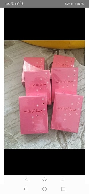 wish of love parfüm 50 ml hiç kullanılmadı 