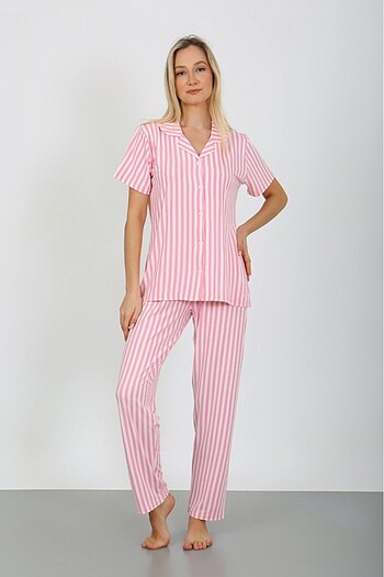 Diğer Nisanca kadın kısa kollu pijama takımı