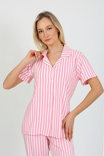 Nisanca kadın kısa kollu pijama takımı