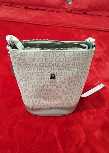 United Colors of Benetton Desenli Deri Çapraz Çanta - Görsel 2