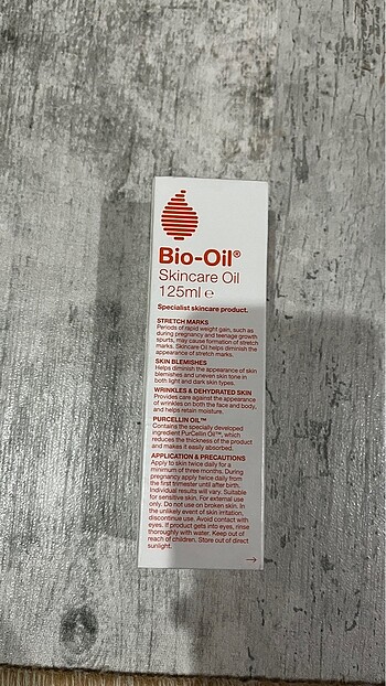 Bio oil yağ