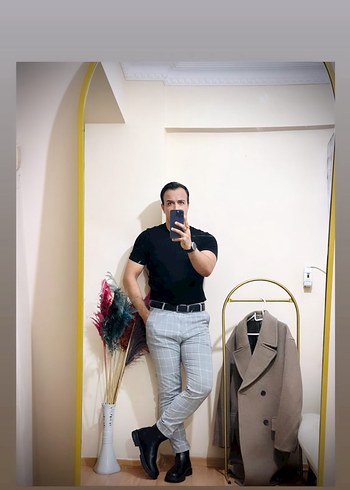 Kahverengi Çift Düğmeli Kaban - Görsel 2