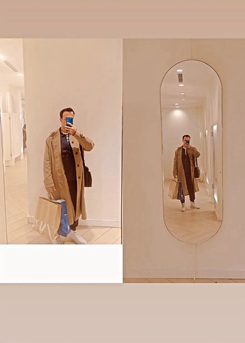 m Beden camel Renk Zara erkek Trençkot mango H&M kadın mont kaban palto ceket