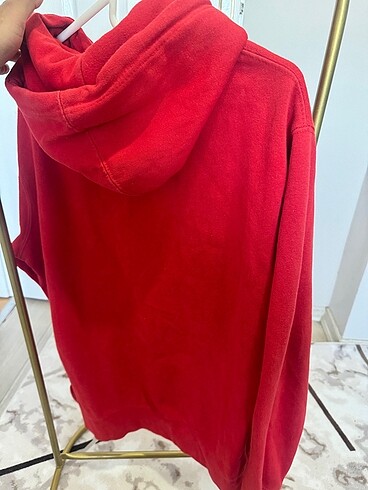 Pull and Bear Pull and bear erkek sweatshirt kırmızı orijinal