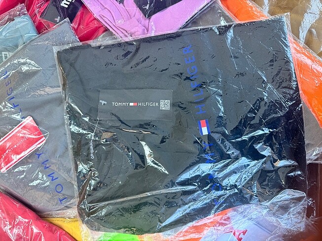 Tommy unisex hilfiger jeans erkek kadın siyah tişört