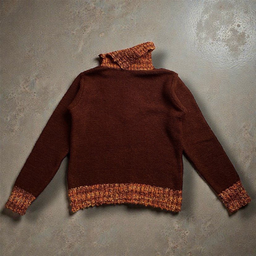 Örme Bohem Yandan Boğazlı Triko Kazak - Görsel 3