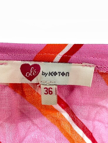 36 Beden pembe Renk Koton Bluz %70 İndirimli.