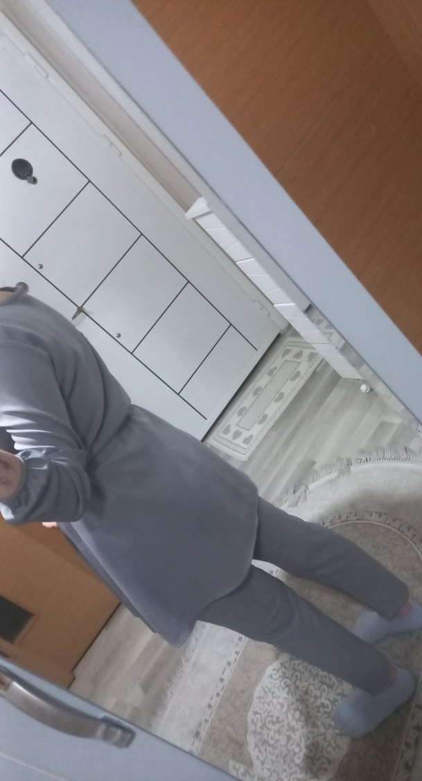 Gri Kadın Midi Takım Elbise - Görsel 3