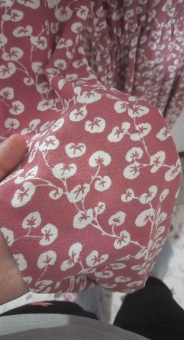 Pembe Bohem Midi Boy, Uzun Kollu - Görsel 2