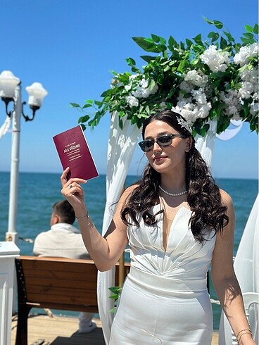 Diğer Balık model beyaz elbise