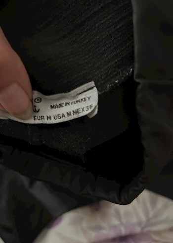 Siyah Kadın Esnek deri Tayt - Görsel 3