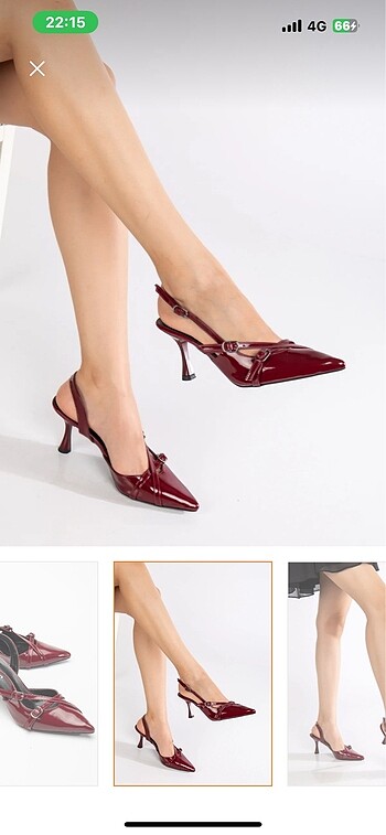 38 Beden Bordo stiletto