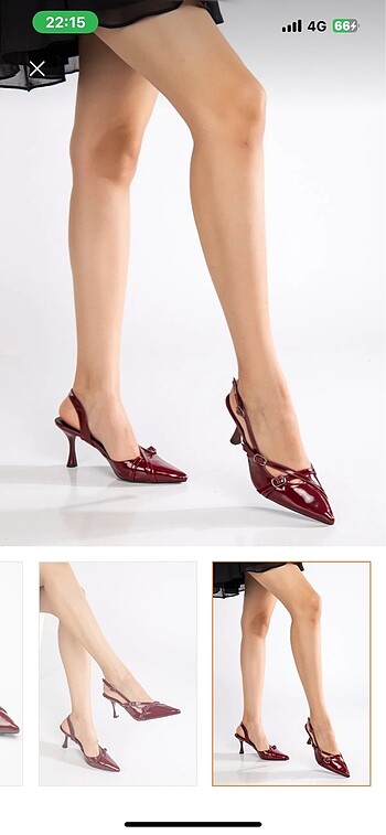 38 Beden bordo Renk Bordo stiletto