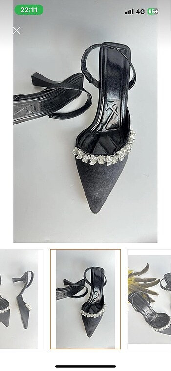 38 Beden Taşlı stiletto