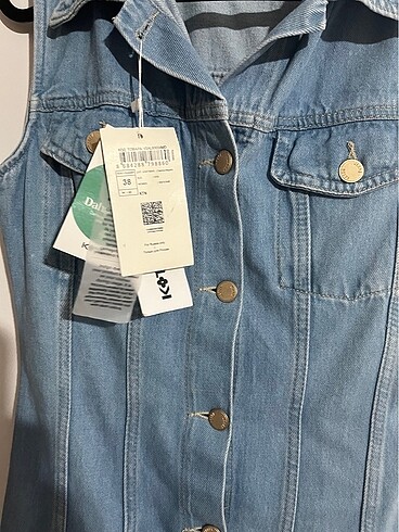 36 Beden Koton jean elbise