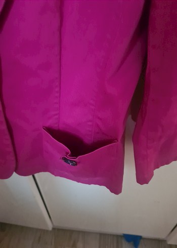 m Beden Pembe Düğmeli Kadın Blazer Ceket