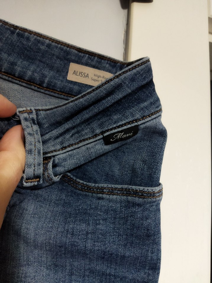Kadın Mavi Normal Boy Denim Jean - Görsel 4