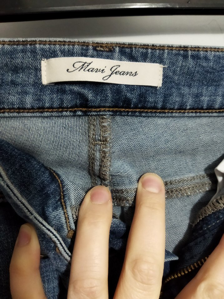 Kadın Mavi Normal Boy Denim Jean - Görsel 3