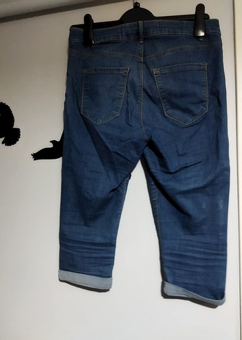 Kadın Mavi Midi Boy Kot Pantolon - Görsel 3