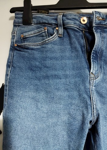 Kadın Mavi Normal Boy Dar Kesim Jean - Görsel 2