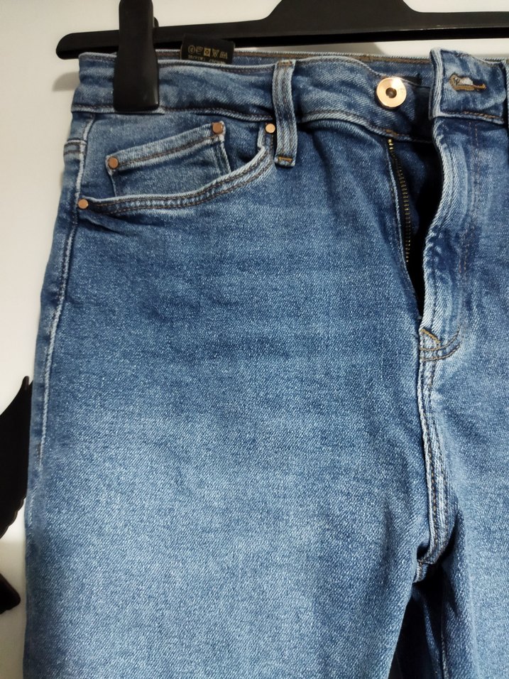 Kadın Mavi Normal Boy Dar Kesim Jean - Görsel 2