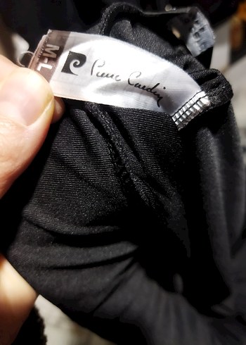 Deri Detaylı Siyah Tayt - Görsel 5