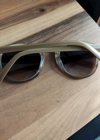 Şeffaf Bej Retro Kadın Gözlüğü - Görsel 4