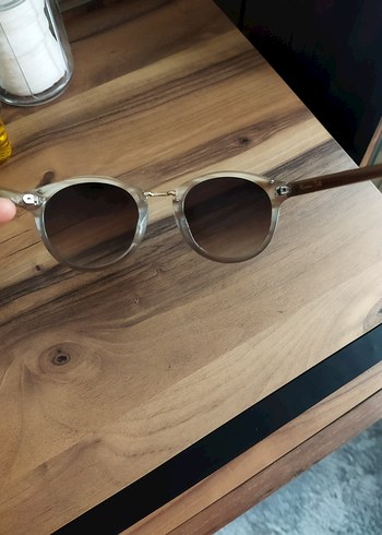 Şeffaf Bej Retro Kadın Gözlüğü - Görsel 2