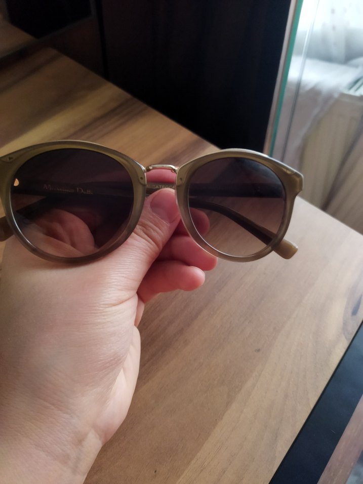 Şeffaf Bej Retro Kadın Gözlüğü - Görsel 3