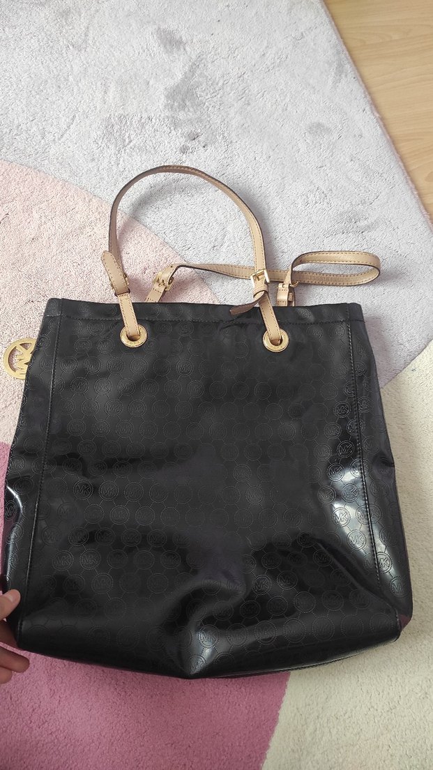 Michael Kors Siyah Deri Kemerli Çanta - Görsel 2