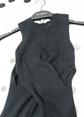 Zara BERSHKA TRİKO UZUN ELBİSE