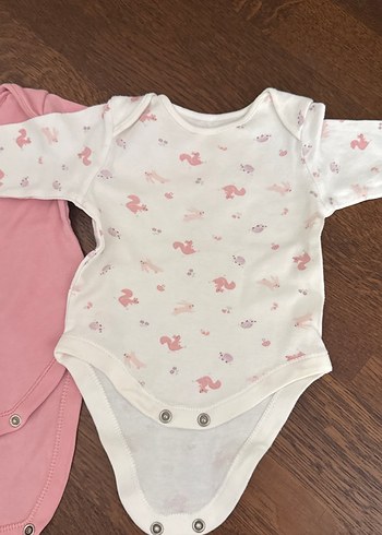 Uzun Kollu Bebek Kız Body Seti, Dantel Detaylı - Görsel 2