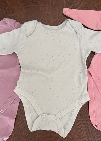 Uzun Kollu Bebek Kız Body Seti, Dantel Detaylı - Görsel 4